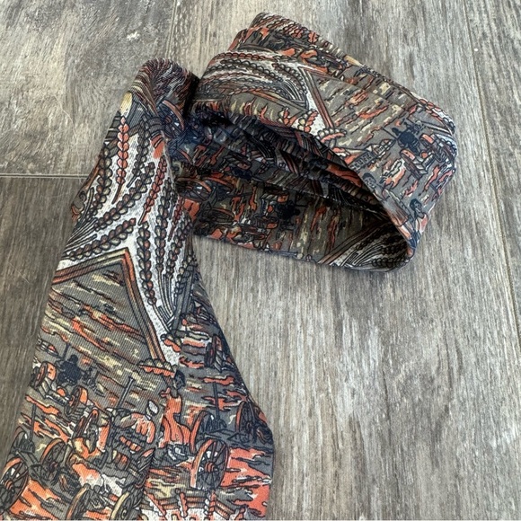 Balmain Native Print 100% Italian Silk Scarf - Picture 2 of 6